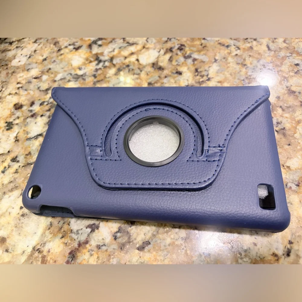 Amazon Kindle Fire HD7 7th Blue Rotating Tablet Case